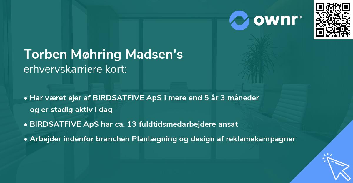 Torben Møhring Madsen's erhvervskarriere kort