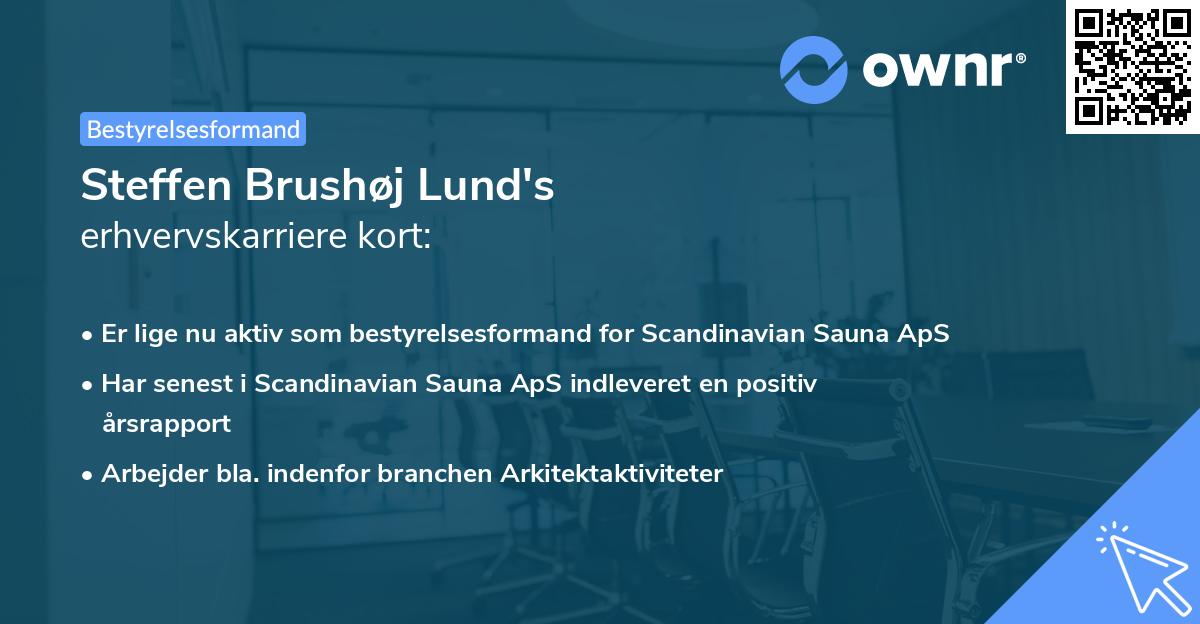 Steffen Brushøj Lund's erhvervskarriere kort