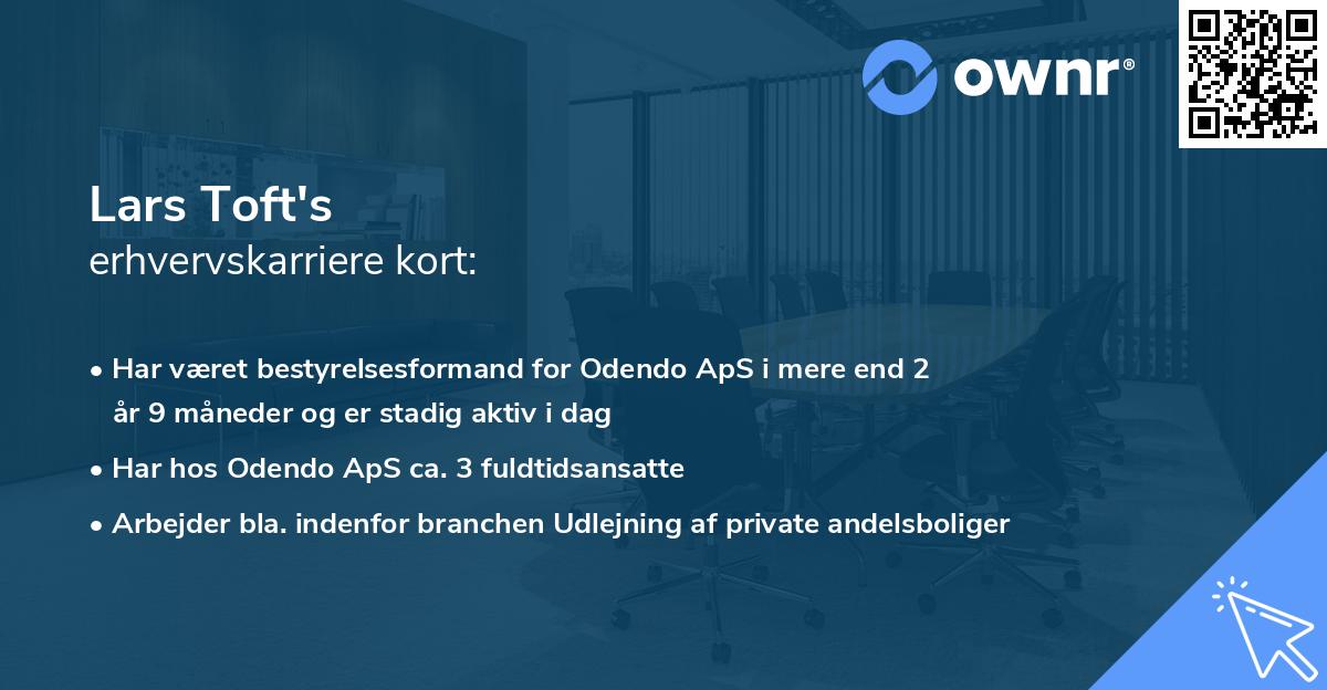 Lars Toft's erhvervskarriere kort