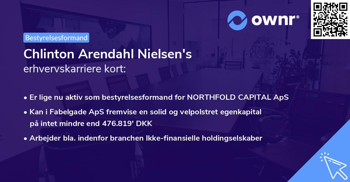 Chlinton Arendahl Nielsen's erhvervskarriere kort