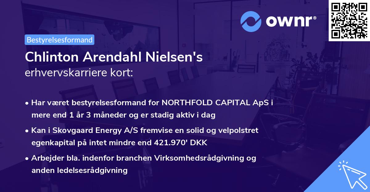 Chlinton Arendahl Nielsen's erhvervskarriere kort