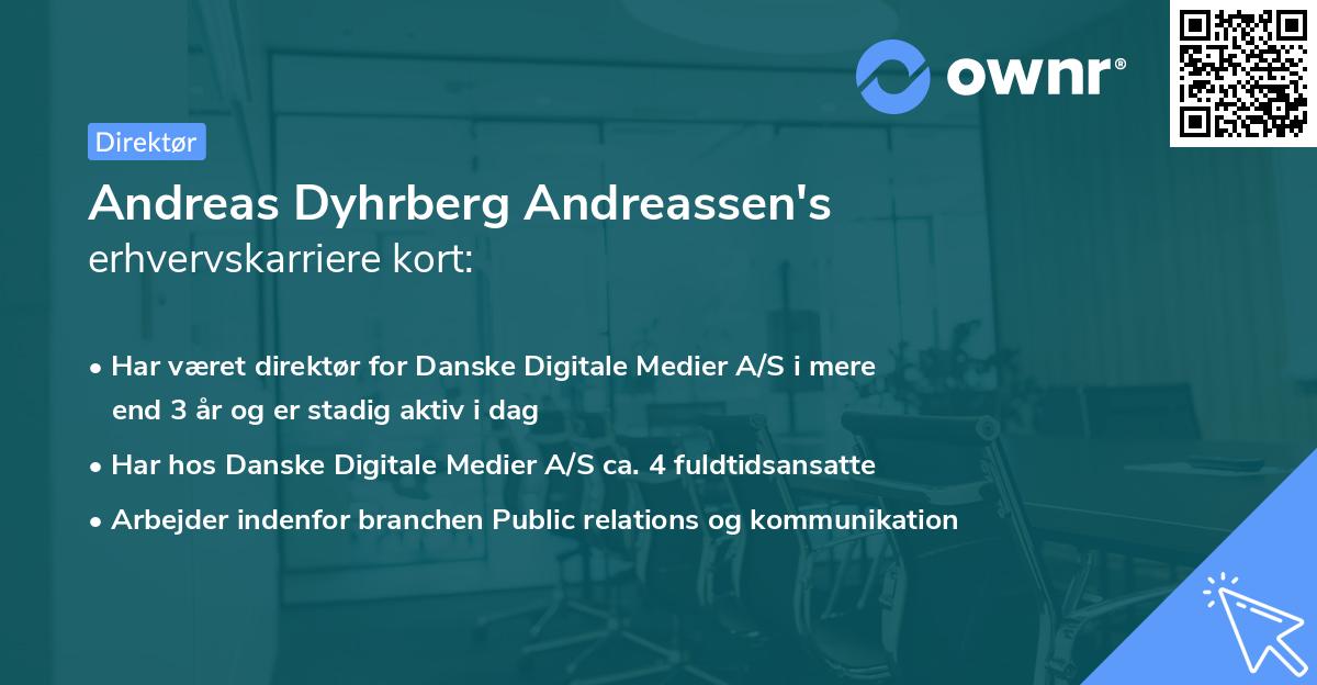 Andreas Dyhrberg Andreassen's erhvervskarriere kort