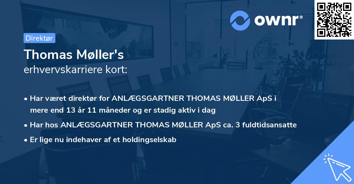 Thomas Møller's erhvervskarriere kort