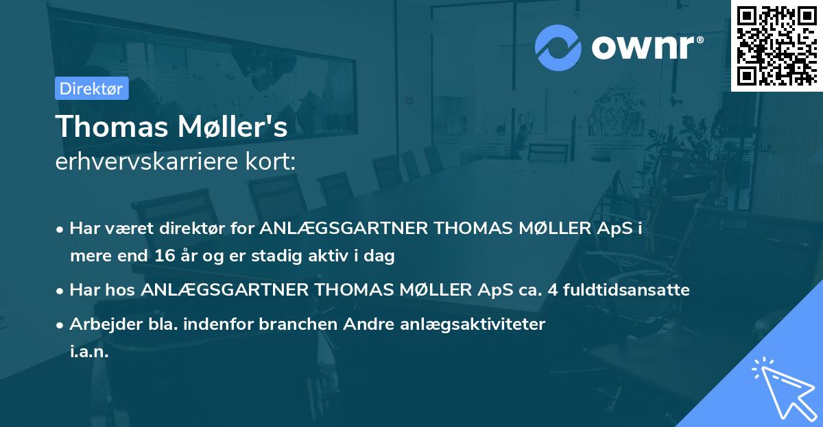 Thomas Møller's erhvervskarriere kort