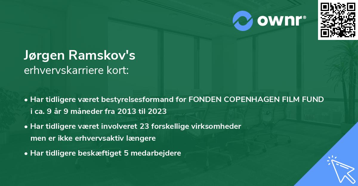 Jørgen Ramskov's erhvervskarriere kort