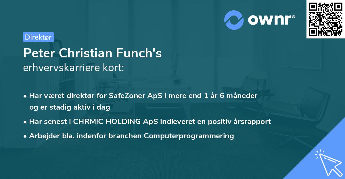 Peter Christian Funch's erhvervskarriere kort