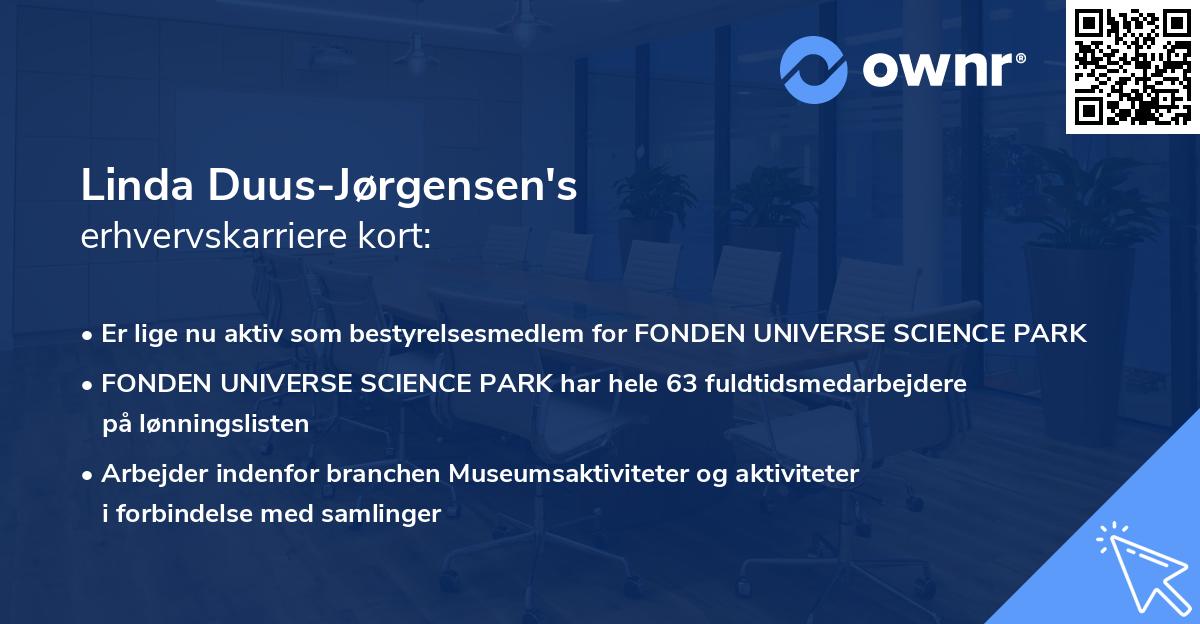 Linda Duus-Jørgensen's erhvervskarriere kort