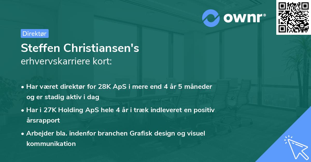 Steffen Christiansen's erhvervskarriere kort