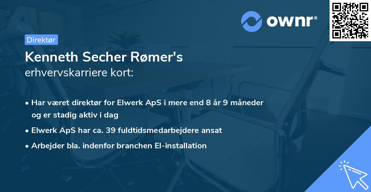 Kenneth Secher Rømer's erhvervskarriere kort