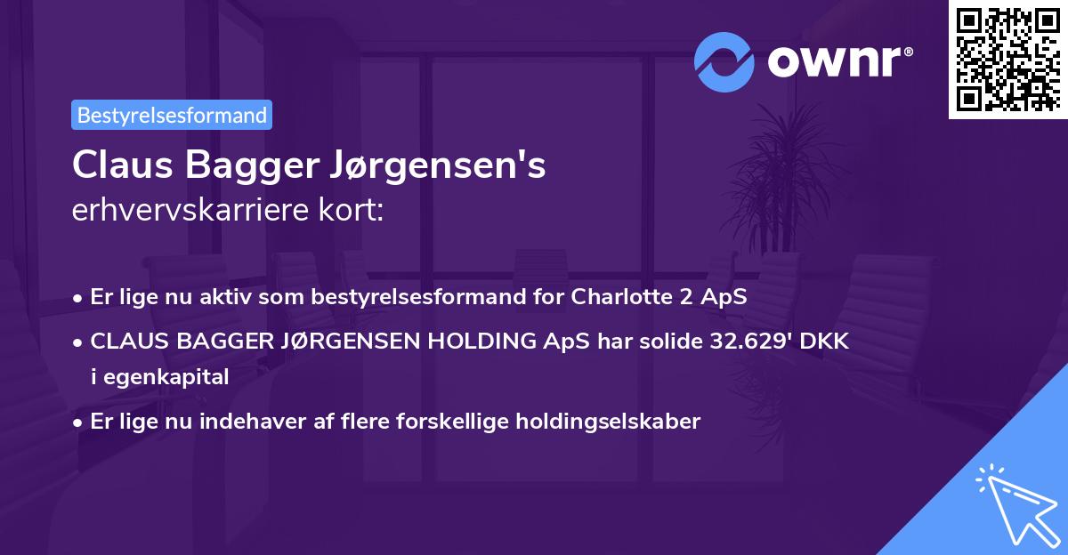 Claus Bagger Jørgensen's erhvervskarriere kort