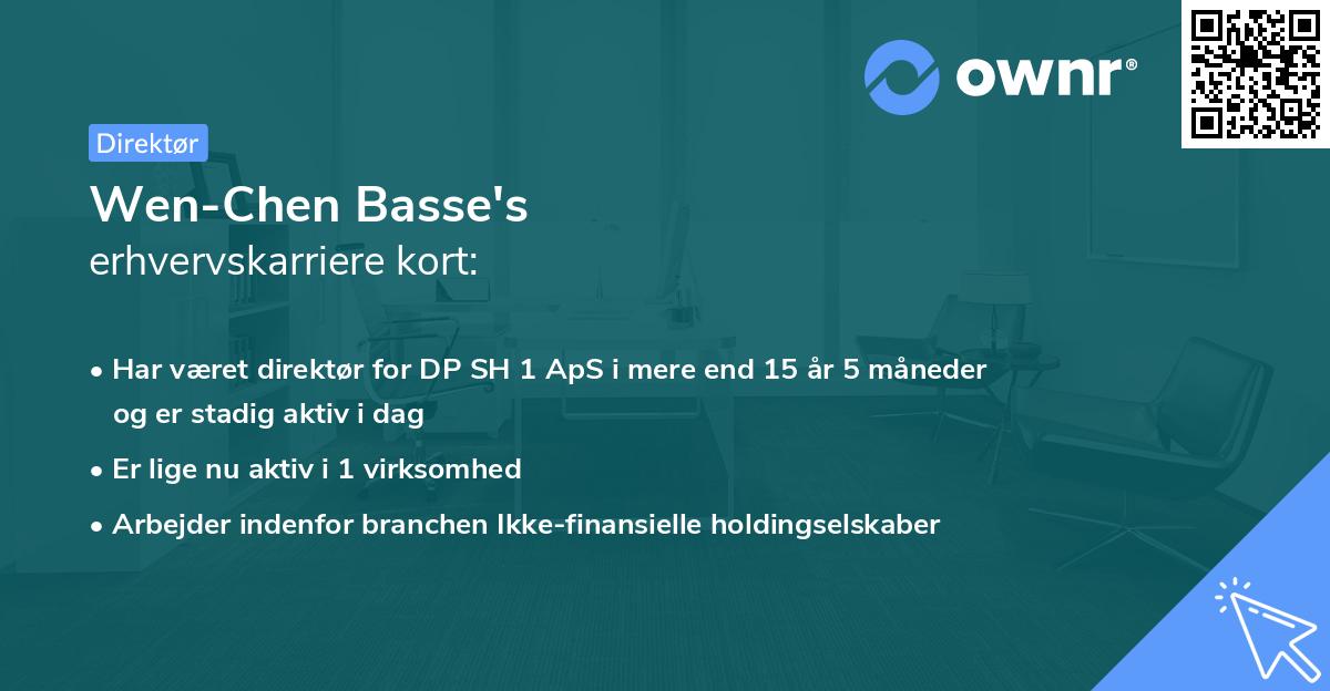 Wen-Chen Basse's erhvervskarriere kort