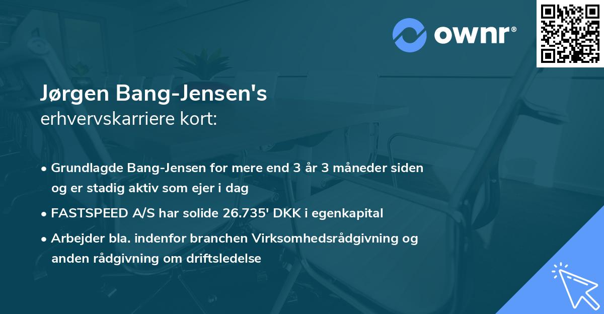 Jørgen Bang-Jensen's erhvervskarriere kort