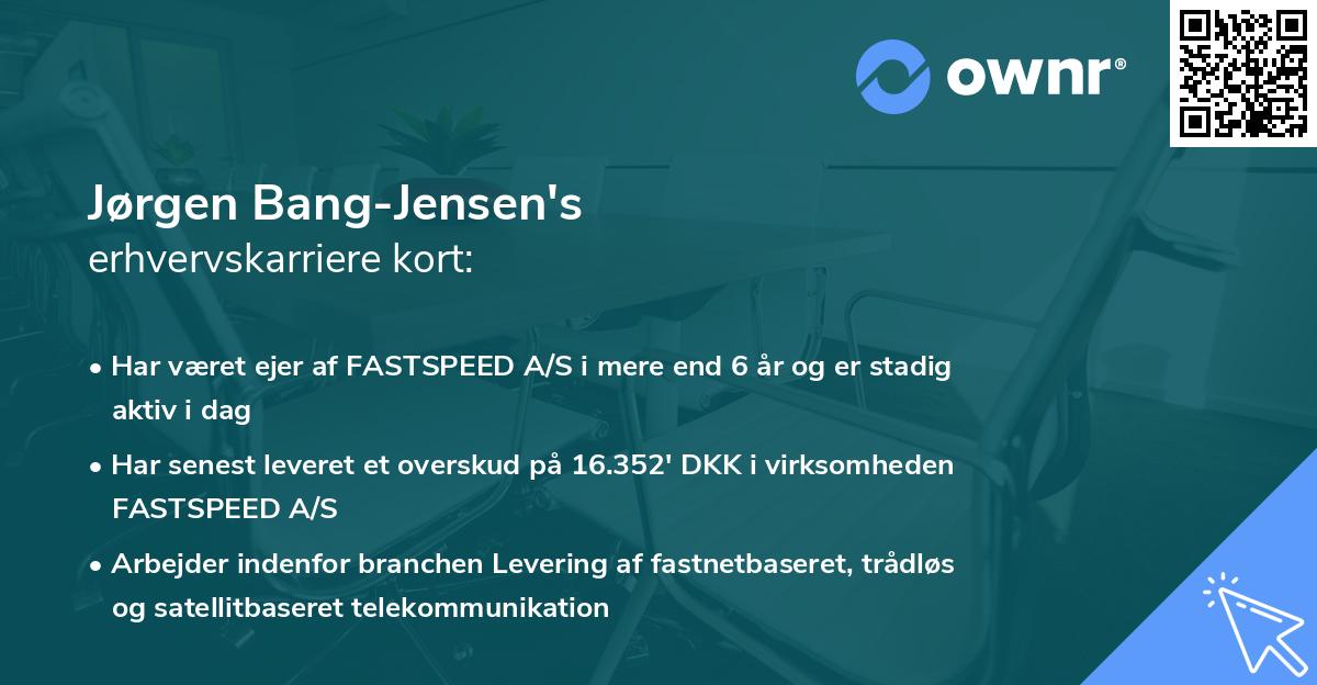 Jørgen Bang-Jensen's erhvervskarriere kort