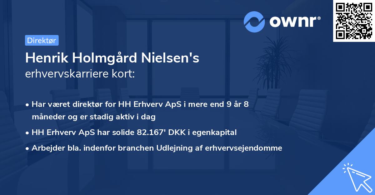 Henrik Holmgård Nielsen's erhvervskarriere kort