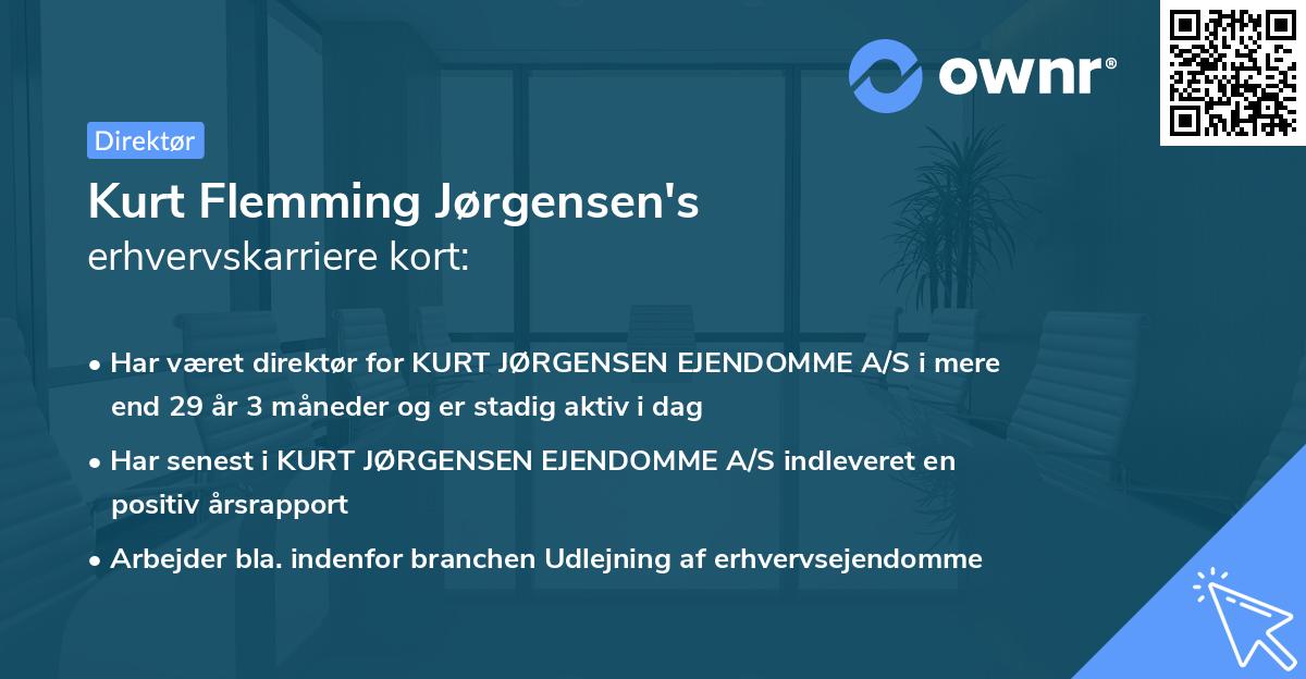 Kurt Flemming Jørgensen's erhvervskarriere kort