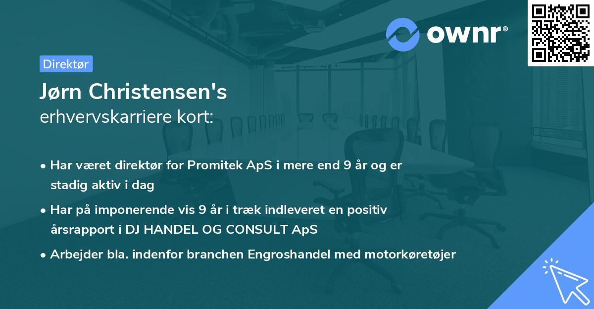 Jørn Christensen's erhvervskarriere kort
