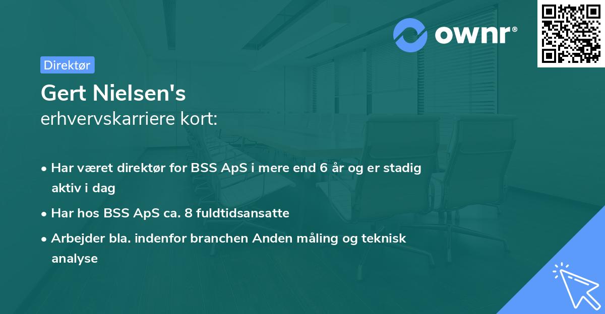 Gert Nielsen's erhvervskarriere kort