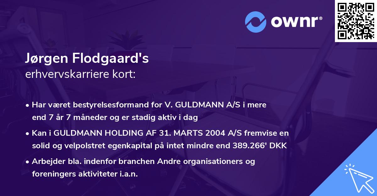 Jørgen Flodgaard's erhvervskarriere kort