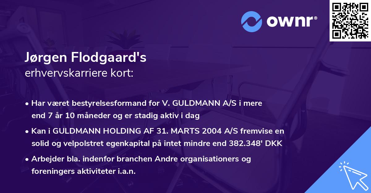 Jørgen Flodgaard's erhvervskarriere kort