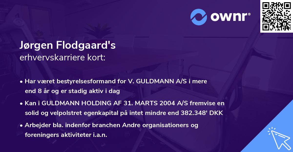 Jørgen Flodgaard's erhvervskarriere kort