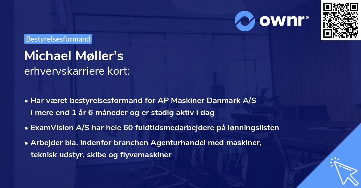 Michael Møller's erhvervskarriere kort