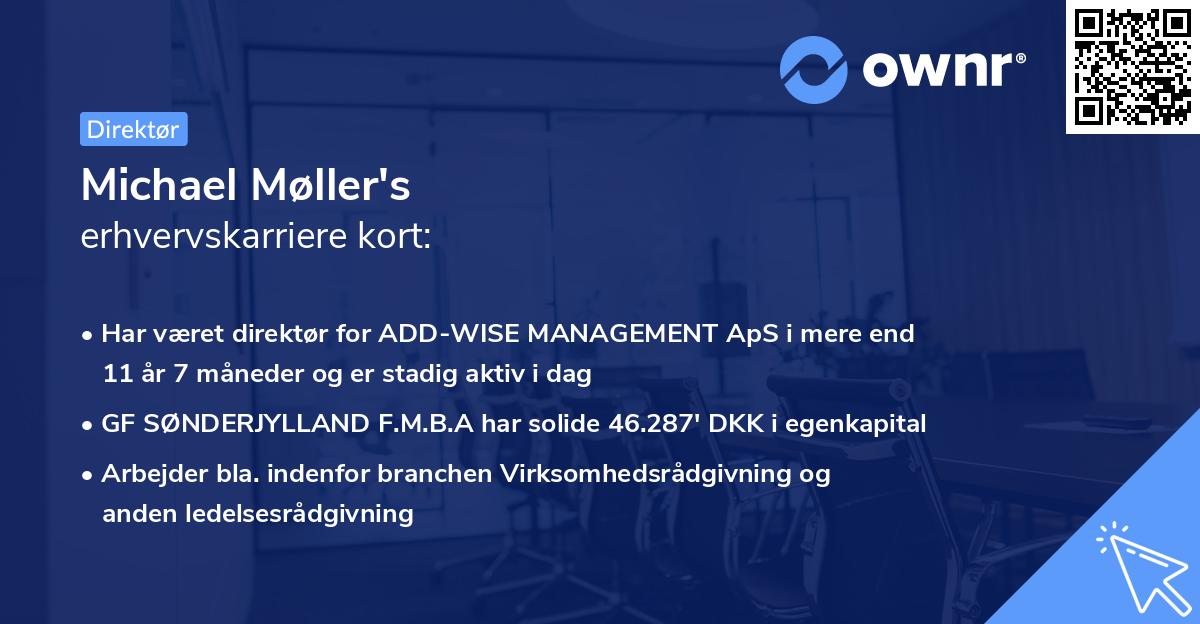 Michael Møller's erhvervskarriere kort