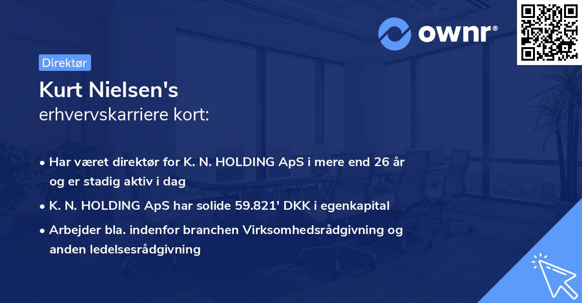 Kurt Nielsen's erhvervskarriere kort