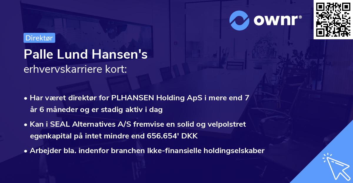Palle Lund Hansen's erhvervskarriere kort