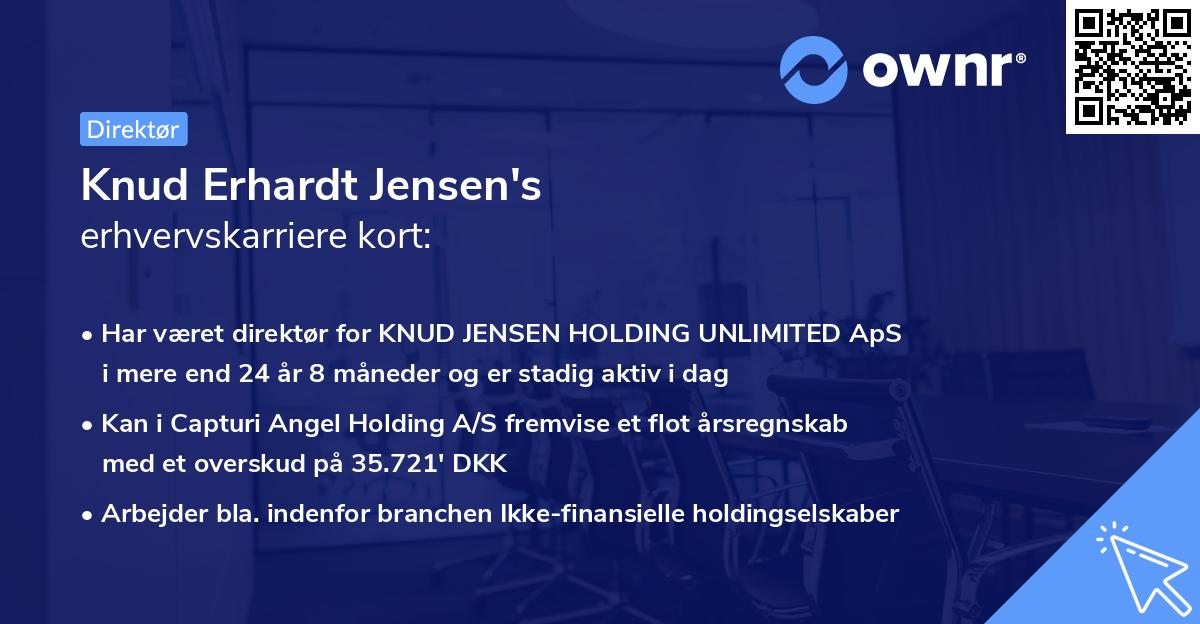 Knud Erhardt Jensen's erhvervskarriere kort