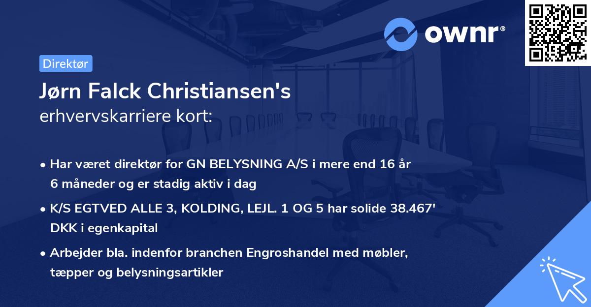 Jørn Falck Christiansen's erhvervskarriere kort