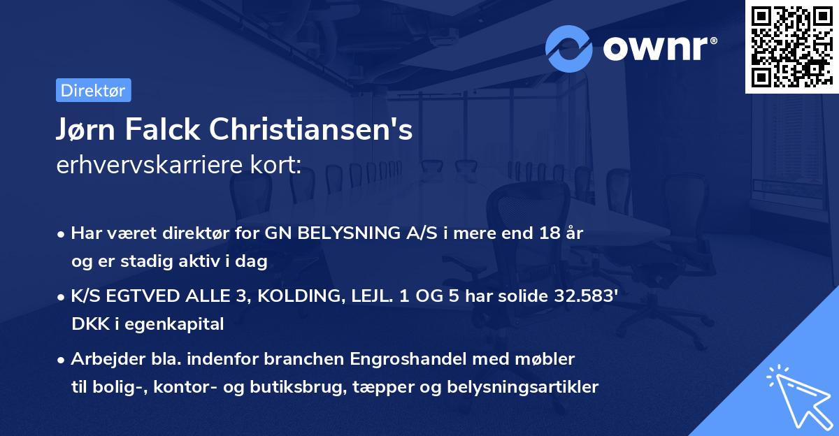 Jørn Falck Christiansen's erhvervskarriere kort