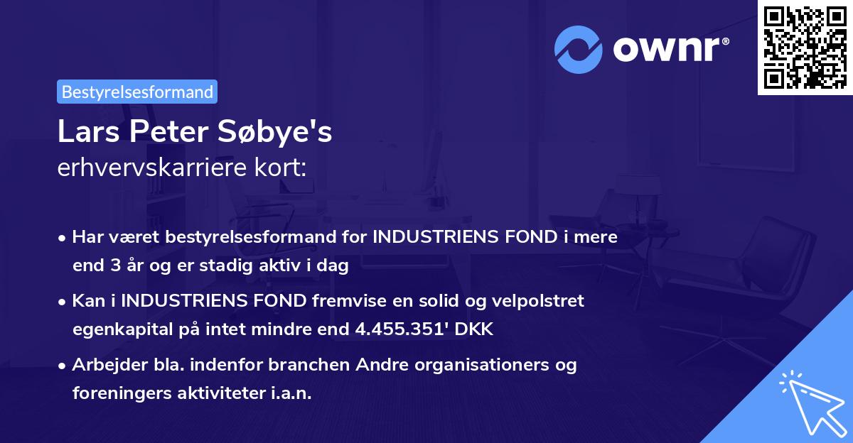 Lars Peter Søbye's erhvervskarriere kort