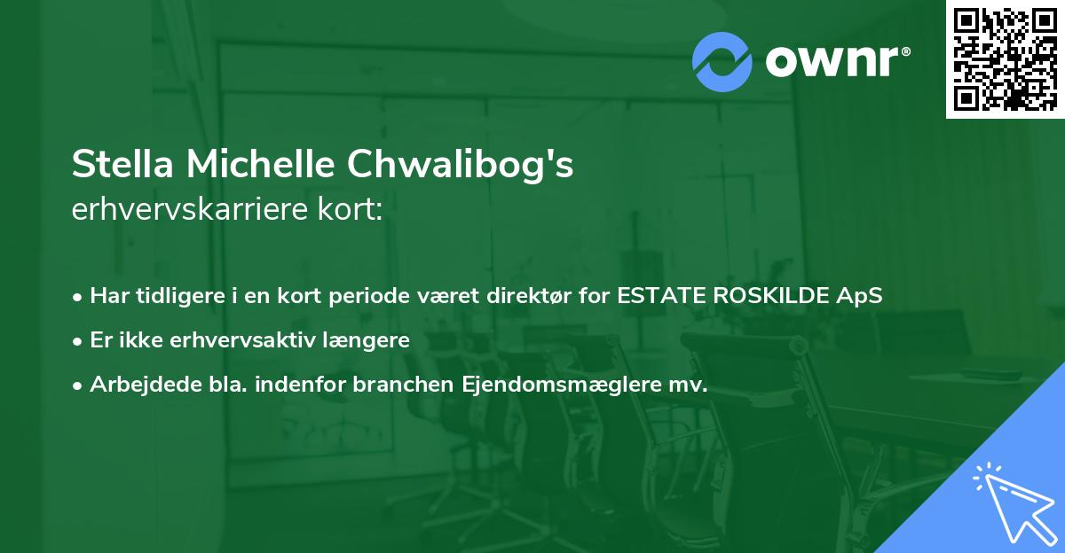 Stella Michelle Chwalibog's erhvervskarriere kort