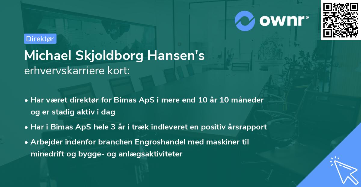 Michael Skjoldborg Hansen's erhvervskarriere kort