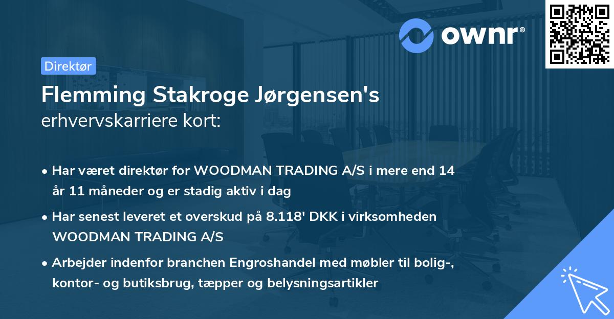 Flemming Stakroge Jørgensen's erhvervskarriere kort