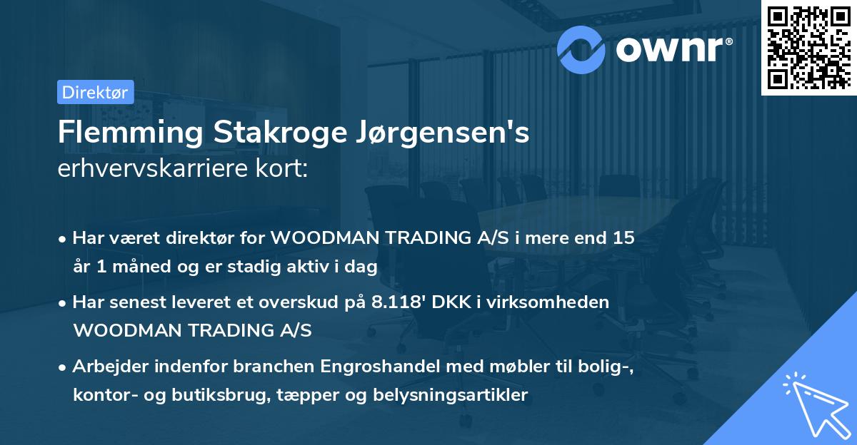 Flemming Stakroge Jørgensen's erhvervskarriere kort