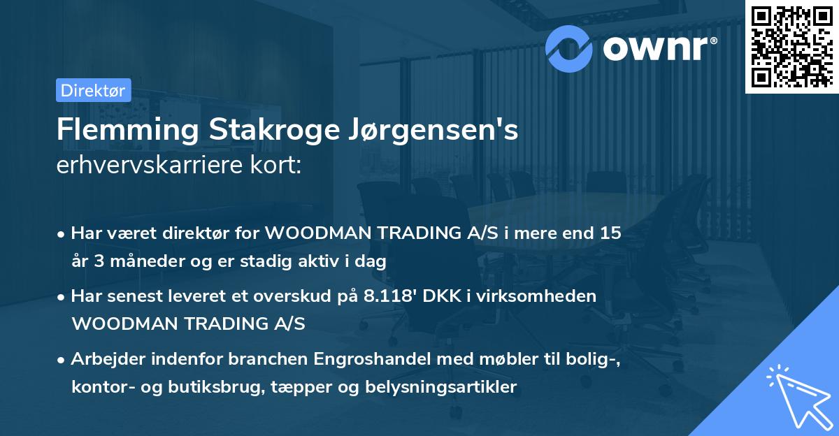 Flemming Stakroge Jørgensen's erhvervskarriere kort