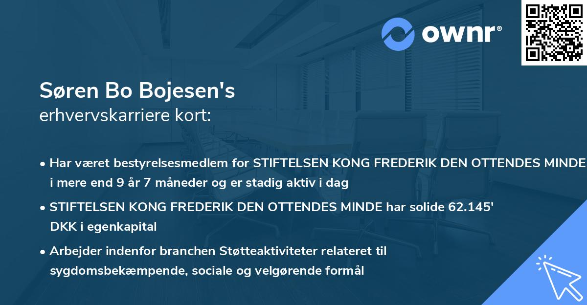 Søren Bo Bojesen's erhvervskarriere kort