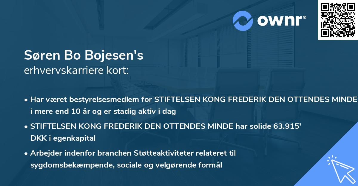 Søren Bo Bojesen's erhvervskarriere kort