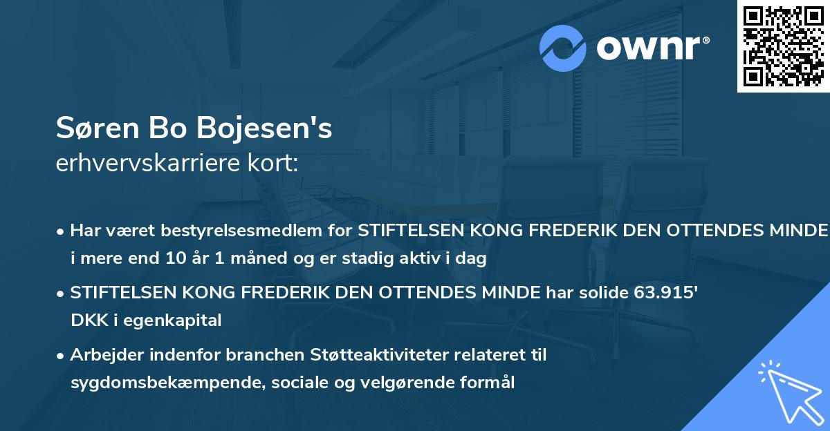 Søren Bo Bojesen's erhvervskarriere kort