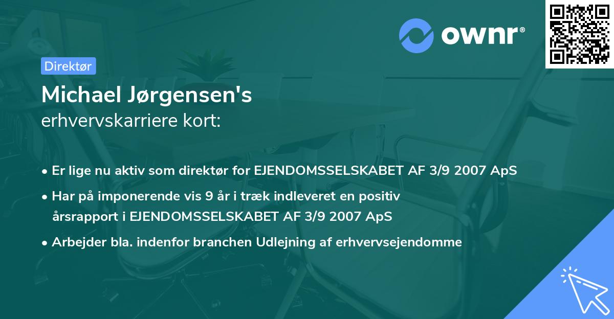 Michael Jørgensen's erhvervskarriere kort