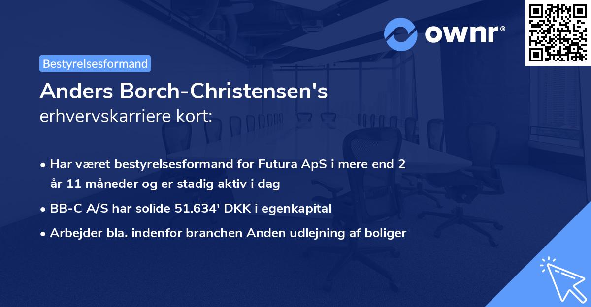 Anders Borch-Christensen's erhvervskarriere kort