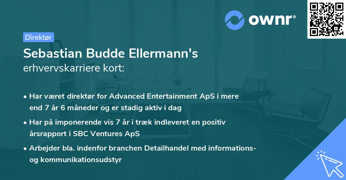 Sebastian Budde Ellermann's erhvervskarriere kort