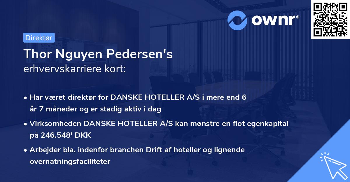Thor Nguyen Pedersen's erhvervskarriere kort