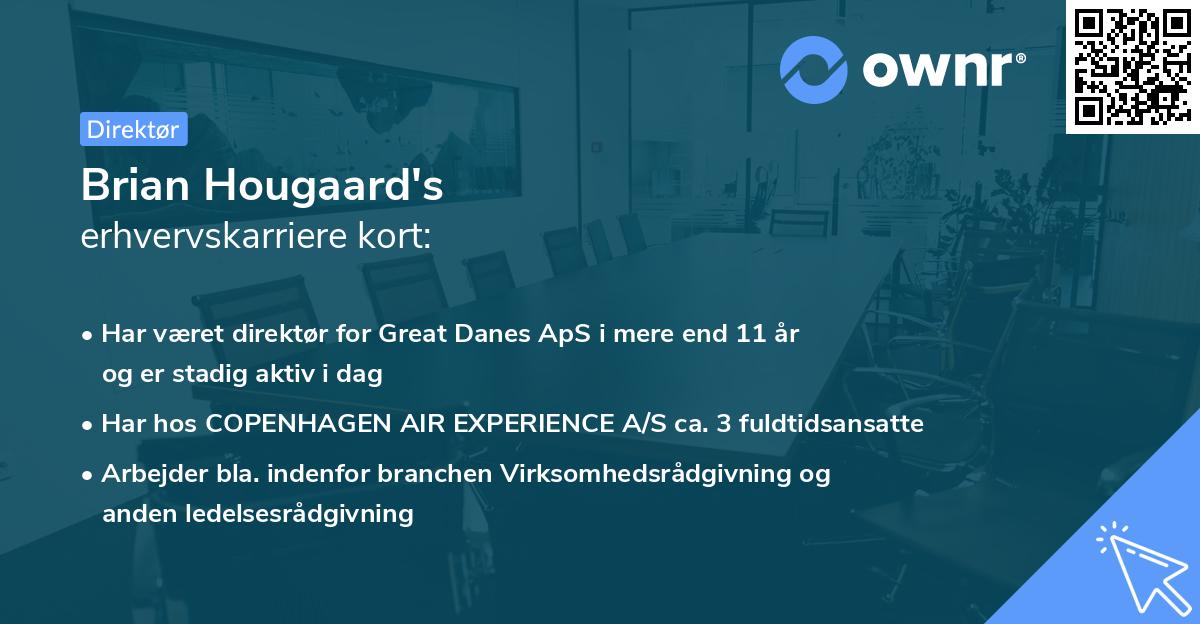 Brian Hougaard's erhvervskarriere kort