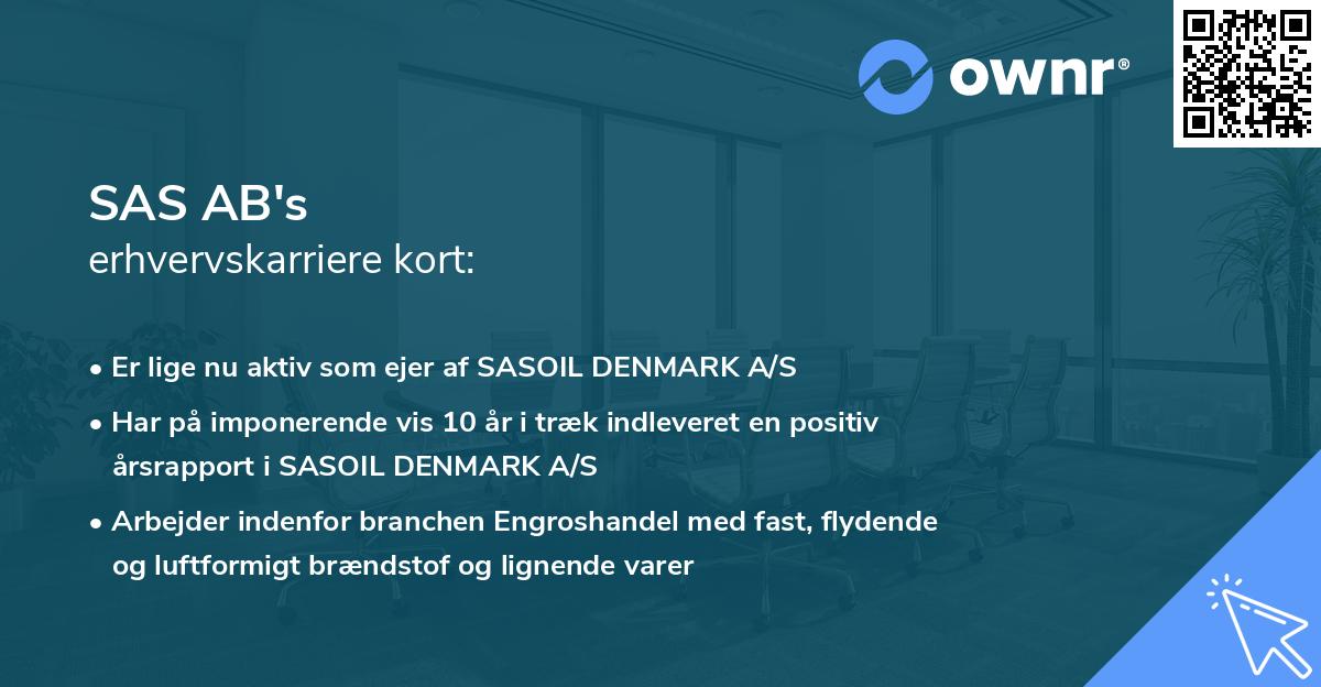 SAS AB's erhvervskarriere kort