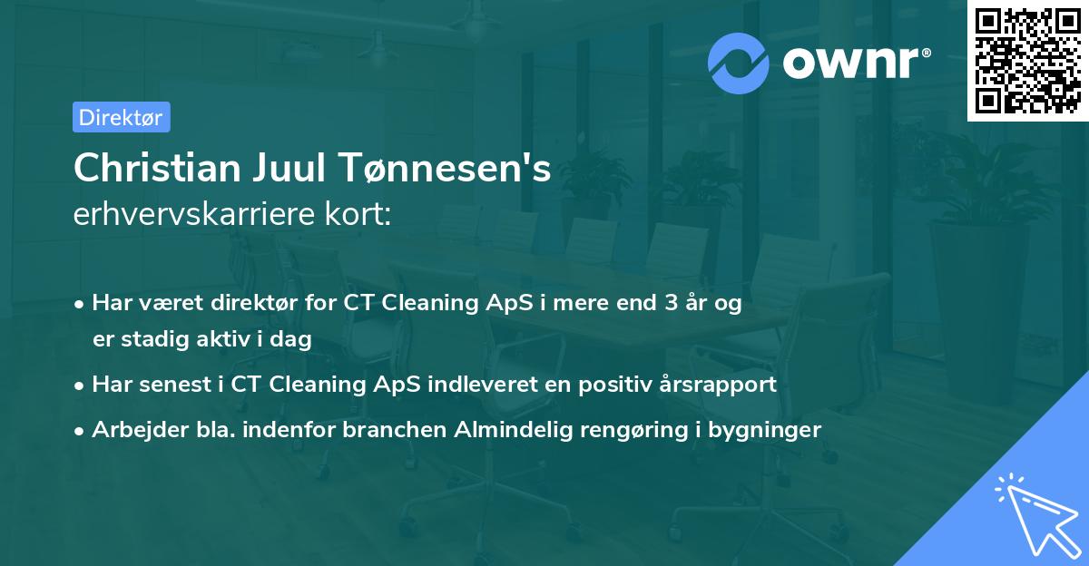 Christian Juul Tønnesen's erhvervskarriere kort