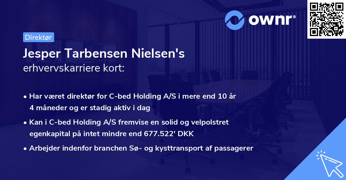 Jesper Tarbensen Nielsen's erhvervskarriere kort
