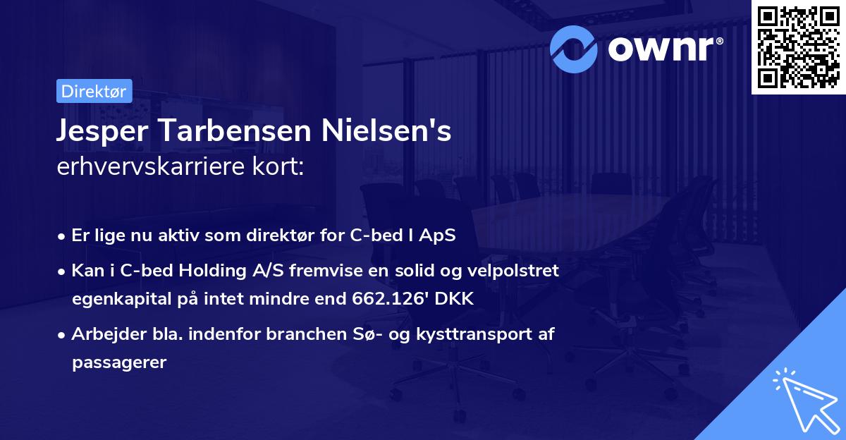 Jesper Tarbensen Nielsen's erhvervskarriere kort