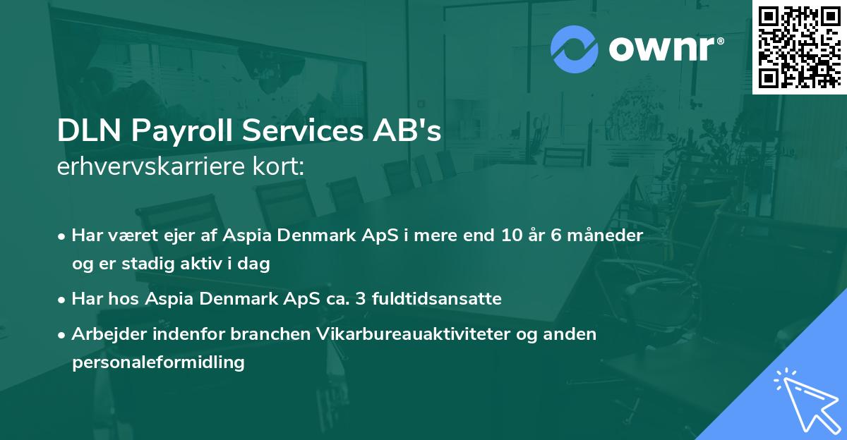 DLN Payroll Services AB's erhvervskarriere kort